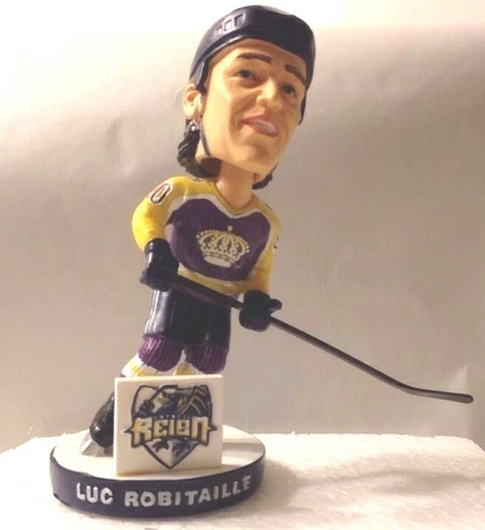 Luc Robitaille Los Angeles Kings Autographed Ontario Reign Bobblehead  2011  COA Cover