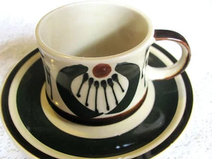  Vintage Japan Steinzeug Tasse und Untertasse Set - Bild 1 von 12
