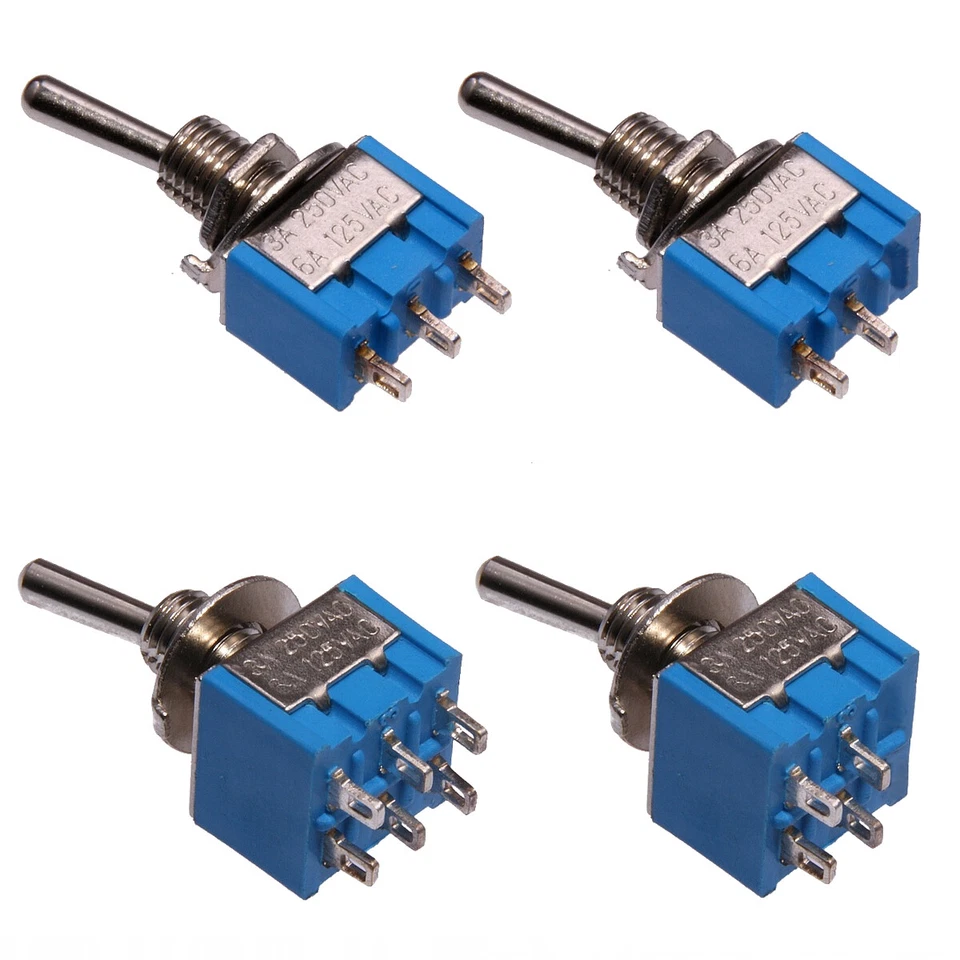 Miniatur Kippschalter/Kipptaster EIN-AUS ON-OFF Serie MTS Mini Schalter Taster - Bild 1 von 1