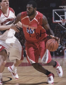Greg Oden SIGNED 8x10 Ohio State Buckeye #1 Pick Portland Trailblazers W COA - Picture 1 of 1