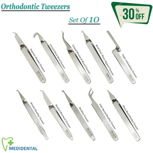 Zahnheilkunde Kieferorthopädie - Pinzetten zum Positionieren Bonding Brackets CE - Picture 1 of 16