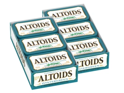ALTOIDS Classic Wintergreen Breath Mints, 1.76-Ounce Tin (Pack of 12)