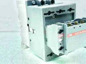 ABB UA75-30-00RA Contactor with 2 CA5-10 Auxiliary Contact Blocks - Picture 1 of 6