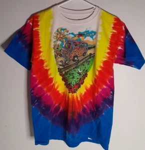 Grateful Dead Summer Tour 2000 Shirt W/ Liquid Blue  Youth Large - Picture 1 of 6