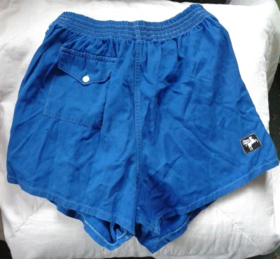 PEGASUS vintage cotton? blue swimming shorts elasticated waist front pocket - Image 1 of 4