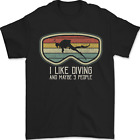 I Like Scuba Diving & 3 People Funny Diver Mens T-Shirt 100% Cotton