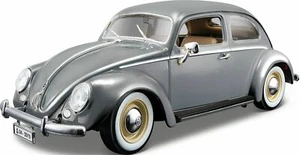 Bburago 18-12029G - Modellauto Volkswagen Käfer-Beetle 1955 (grau, Maßstab 1:18) - Bild 1 von 1