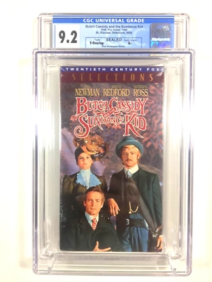 CGC Graded 9.2 Butch Cassidy and the Sundance Kid VHS A+ SEAL Redford Newman - Image 1 of 4