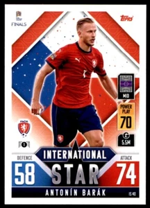 Topps Match Attax 101 Nations League 2022 - Antonín Barák Czech Republic #IS40 - Picture 1 of 2