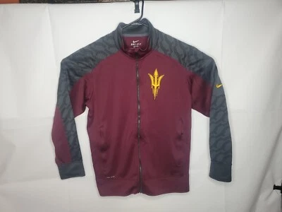 Nike Arizona State Sun Devils Football Full Zip Jacket Mens Large Maroon  - Image 1 of 2