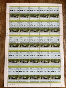 Lot of 9 sheets 1985 CARS Brabham "Repco BT19"-50x1.50$** Grenadines St.Vincent - Picture 1 of 2