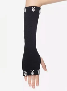 Metal Skull Arm Warmers, Skull & Crossbone Arm Warmers - Picture 1 of 4