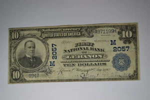Lebanon, IN - $10 1902 Plain Back Fr. 628 The First NB Ch. # (M)2057 - Imagen 1 de 4