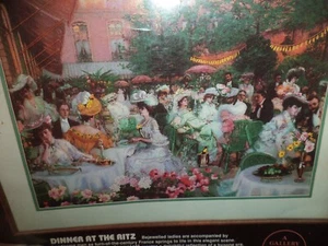 Dimensions Crewel Embroidery Kit Dinner At The Ritz France - Picture 1 of 2