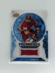 2023-24 UD Ice Premieres Jerseys Rookie RC Matthew Coronato - Picture 1 of 1