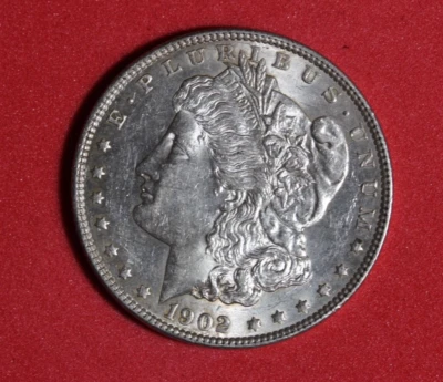 ESTATE FIND 1902- Morgan Silver Dollar #P25780 - Image 1 of 2