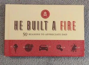 Hallmark "He Built A Fire" Book For Dad - Imagen 1 de 2