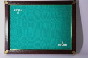 Genuine Vintage 1960's Rolex Display Handling Tray Genuine Wood and Brass NOS - Picture 1 of 6