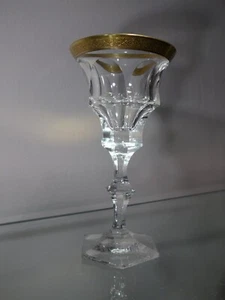 Weinglas MOSER Karlsbad Rarität Serie Diplomat Form 1940 Goldrand Kristallglas - Picture 1 of 8
