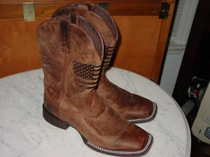 Mens Ariat Circuit Patriot Brown 10029699 Boots! Size 10 Wide - Picture 1 of 17