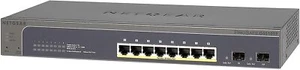 Netgear ProSAFE 8-portowy gigabitowy przełącznik PoE+ Smart Managed i 2 gigabitowe porty SFP - Zdjęcie 1 z 3