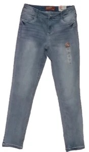 Arizona Jeans Embroidered Fade Lt Blue Skinny Jeans Girls Size 16 Regular New - Picture 1 of 7