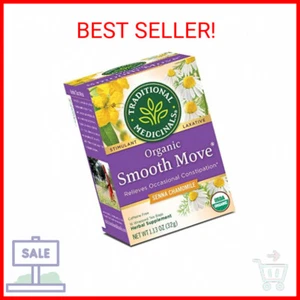 Traditional Medicinals Tea, Organic Smooth Move Chamomile, Relieves Occasional C - Picture 1 of 2