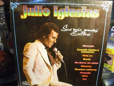 1975 JULIO IGLESIAS Sus Mas Grandes Exitos #2 Chile LP Alhambra Latin Pop VG/VG+ - Image 1 of 4
