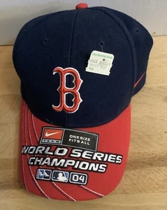MLB- BOSTON RED SOX 2004 WORLD SERIES CHAMPIONS NIKE HAT NWT - Picture 1 of 7