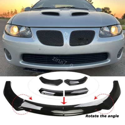 For Pontiac GTO 2004 2005 2006 Front Bumper Lip Splitter Spoiler +Strut Rods Bar Foto 1 de 4