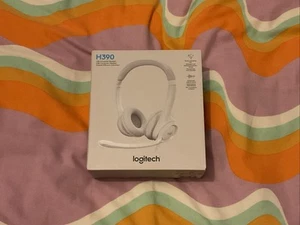 Logitech H390 USB Computer Headset - White - Afbeelding 1 van 2