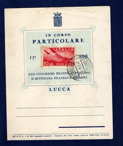 1947 LETTER WITH CANCELLATION SECOND WEEK PHILATELIC TUSCANY - Picture 1 of 2