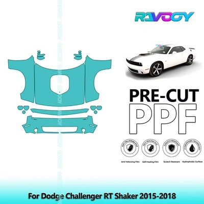 Kit de protección de pintura precortada PPF para Dodge Challenger RT Shaker 2015-2018 Foto 1 de 4
