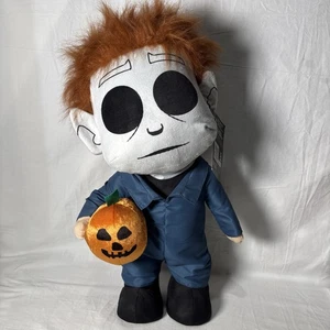 Halloween Michael Myers & Jack O' Lantern Plush 20” Stand Up Door Greeter NWT - Picture 1 of 6