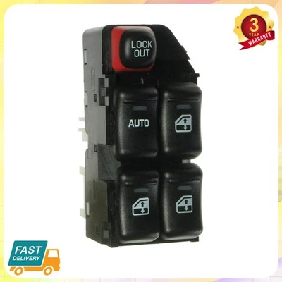 Fit For 2002-2003 CHEVROLET MALIBU DRIVER SIDE MASTER POWER DOOR WINDOW SWITCH - Image 1 of 4