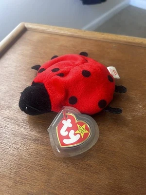 Ty Beanie Babies Lucky Ladybug with PVC Pellets 1995 Rare Retired With Tag Cover - Image 1 of 4