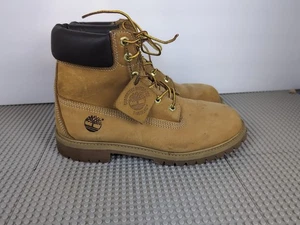 Timberland Junior's Premium 6 inch waterproof Boot Wheat Nubuck Size 6.5 - Picture 1 of 16