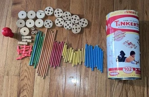 TINKERTOYS ~ 72 Misc. Pieces - Picture 1 of 3