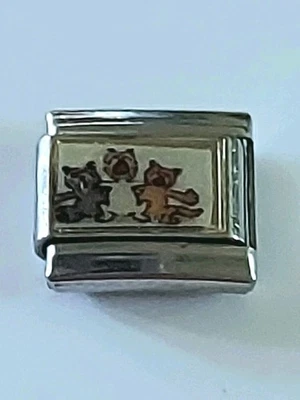 Dije italiano "Gatos cantores negros, blancos y naranjas" de UD Italia nuevo Foto 1 de 4