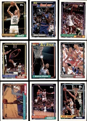 1992-93 Topps Basketball Series 1 Complete Your Set #1-198 You Pick! - Image 1 of 4