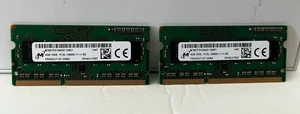 2x 4 GB Laptop Memory - DDR3 SODIMM 204 Pin PC3L-12800S from a Dell Laptop - Picture 1 of 2