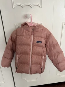 Patagonia Kids 4T Puffer Jacket purple Lightweight Recycled Down Insulated Zip - Picture 1 of 12