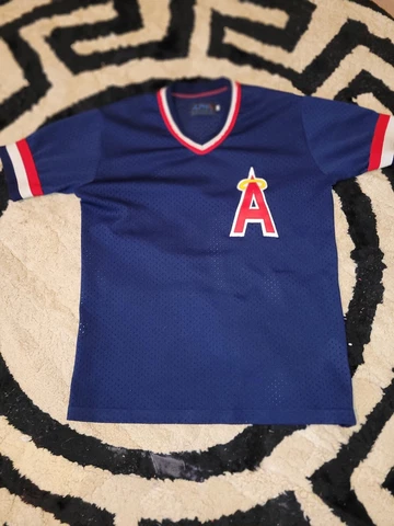 Vtg 1980's  California Angels  Alpha Sportswear Authentic Jersey Youn Large Cover