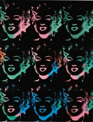NEW Andy Warhol Marilyn Monroe Reverse Collection Black and Rainbow - Image 1 of 4