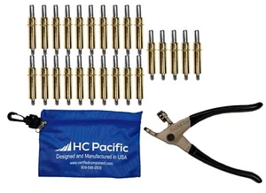 Je 25 C3/16 Cleco Verschlüsse (Made in USA) & Tasche mit Zange - Bild 1 von 1