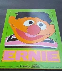 Sesame Street ERNIE Wood PUZZLE 8 pieces Muppets Vintage Playskool 1973   - Picture 1 of 4