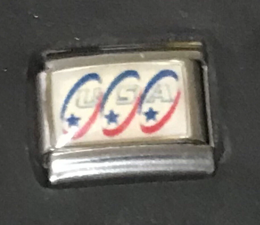 EE. UU. Italiano Charm Esmalte 9mm Link K37 Foto 1 de 1