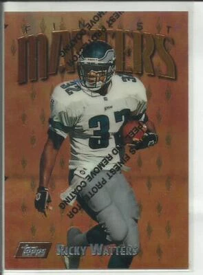 1997 Topps Finest #40 Ricky Watters Philadelphia Eagles Masters - Image 1 of 2