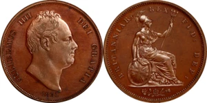 Great Britain 1831 William IV Bronzed Copper Proof Penny PCGS PR-64 - Picture 1 of 2