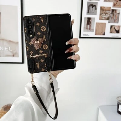 Для Samsung Galaxy Z сложить 7 6 5 сложить 4 3 роскошь классика переноски кожаный откидной чехол - Изображение 1 из 4